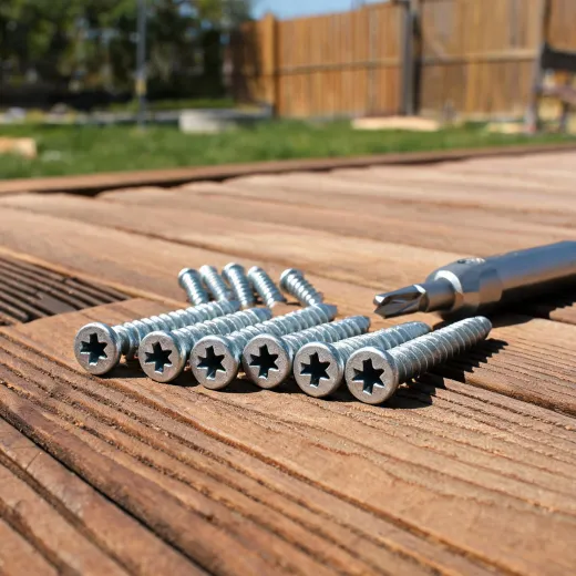 Deck screws with star drive