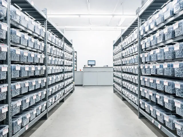 Distributor fastener aisle