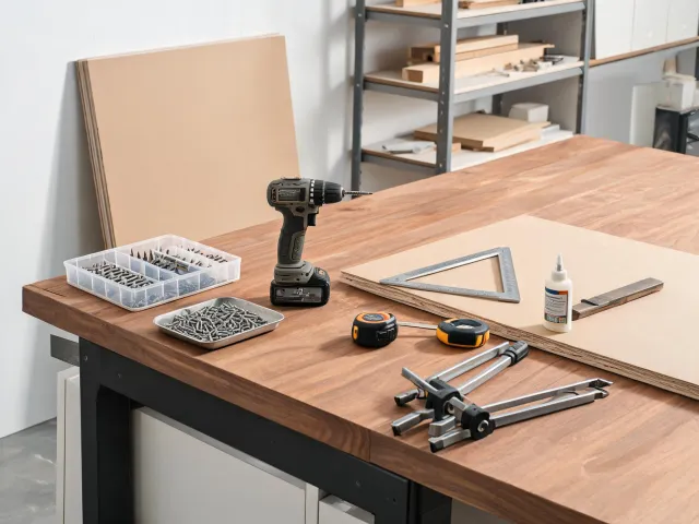 Cabinet shop MDF fastening